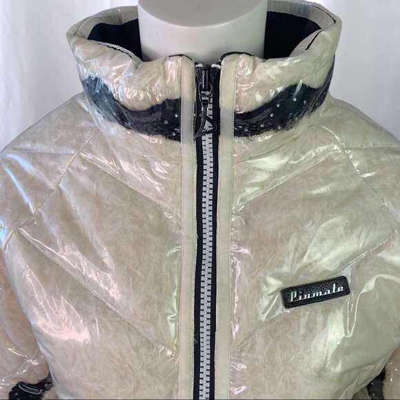 PIUMATE FEATHER DUCK DOWN COAT WINTER COAT BOMBER JACKET CLEAR JACKET WOMEN - Picture 5 of 13